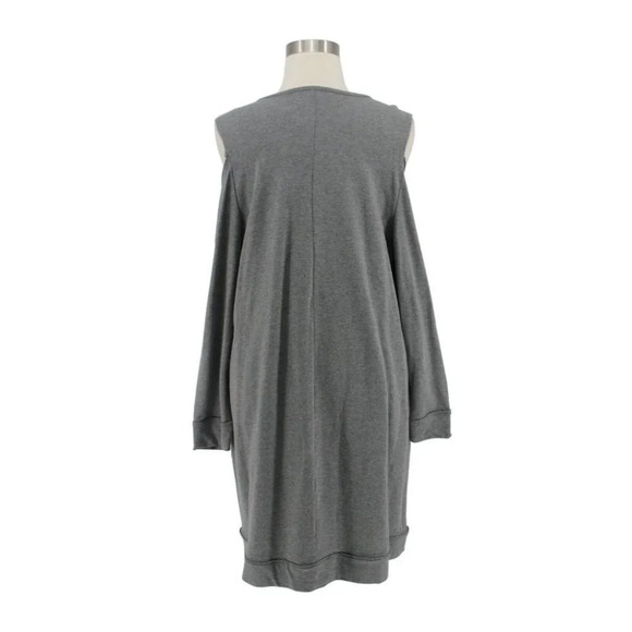 NWT Torrid Gray Terry Cold Shoulder Sheath Sweatshirt Dress Plus Size 3X 22/24 - Picture 4 of 6